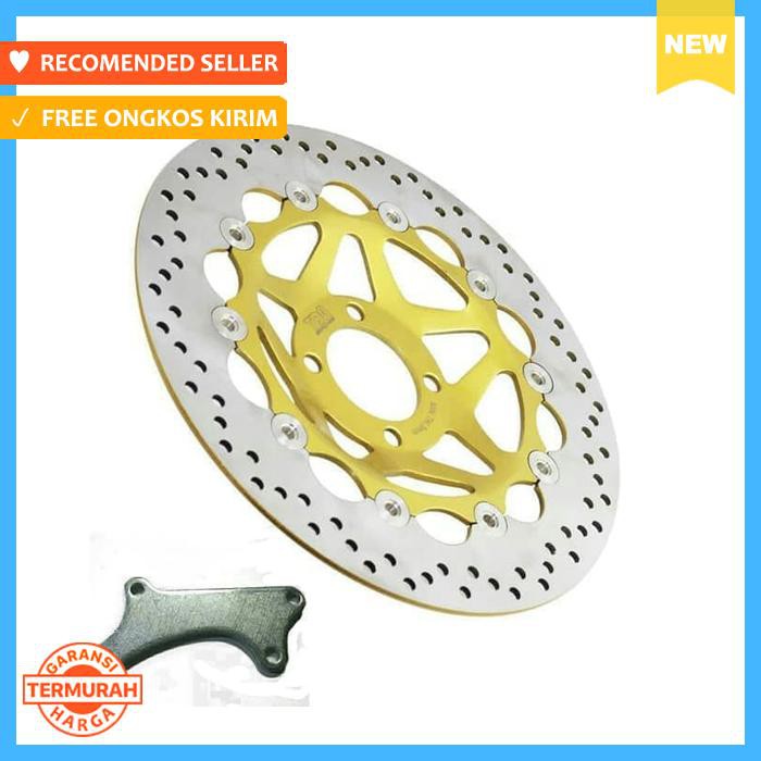 CAKRAM DEPAN DISC ROTOR TDR 300MM FLOATING KARISMA SUPRA X 125 BREKET
