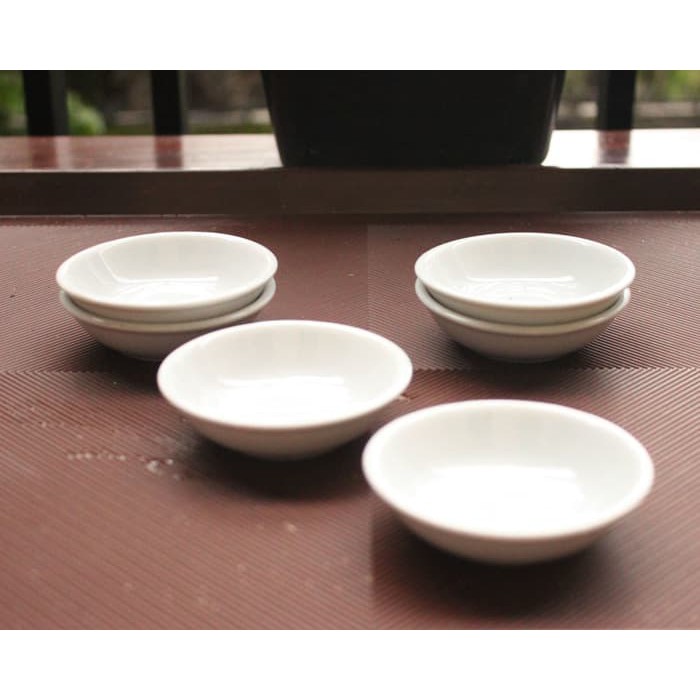 

Keramik sauce dish / ramekin/ Piring saus bundar 9 cm/ 6 pcs DXK