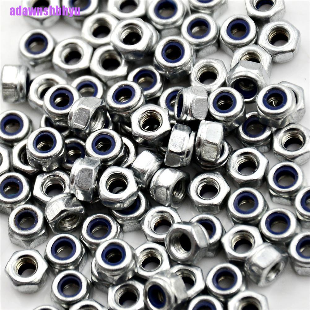 100 Pcs Kunci Hex Bahan Nilon Stainless Steel Ukuran M3X0.5Mm