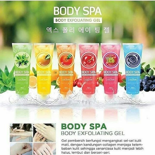 ☘️ CHAROZA ☘️ HANASUI Body Spa Exfoliating Gel 300ml ( Gel Perontok Daki )