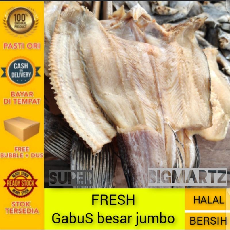 

ikan asin gabus jumbo - 1 kg gabus super