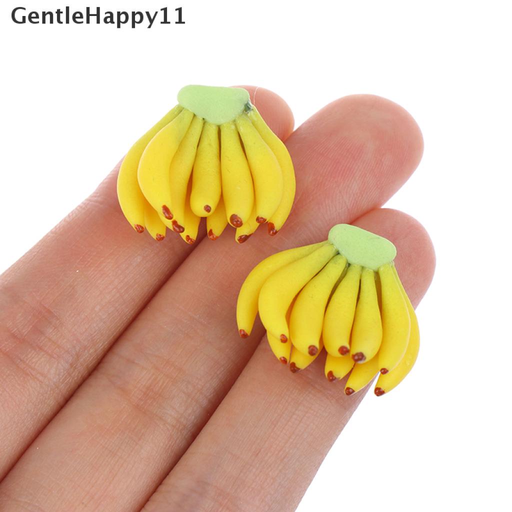 Gentlehappy 1pc Mainan Miniatur Pisang Skala 1: 12 Untuk Dekorasi Rumah Boneka