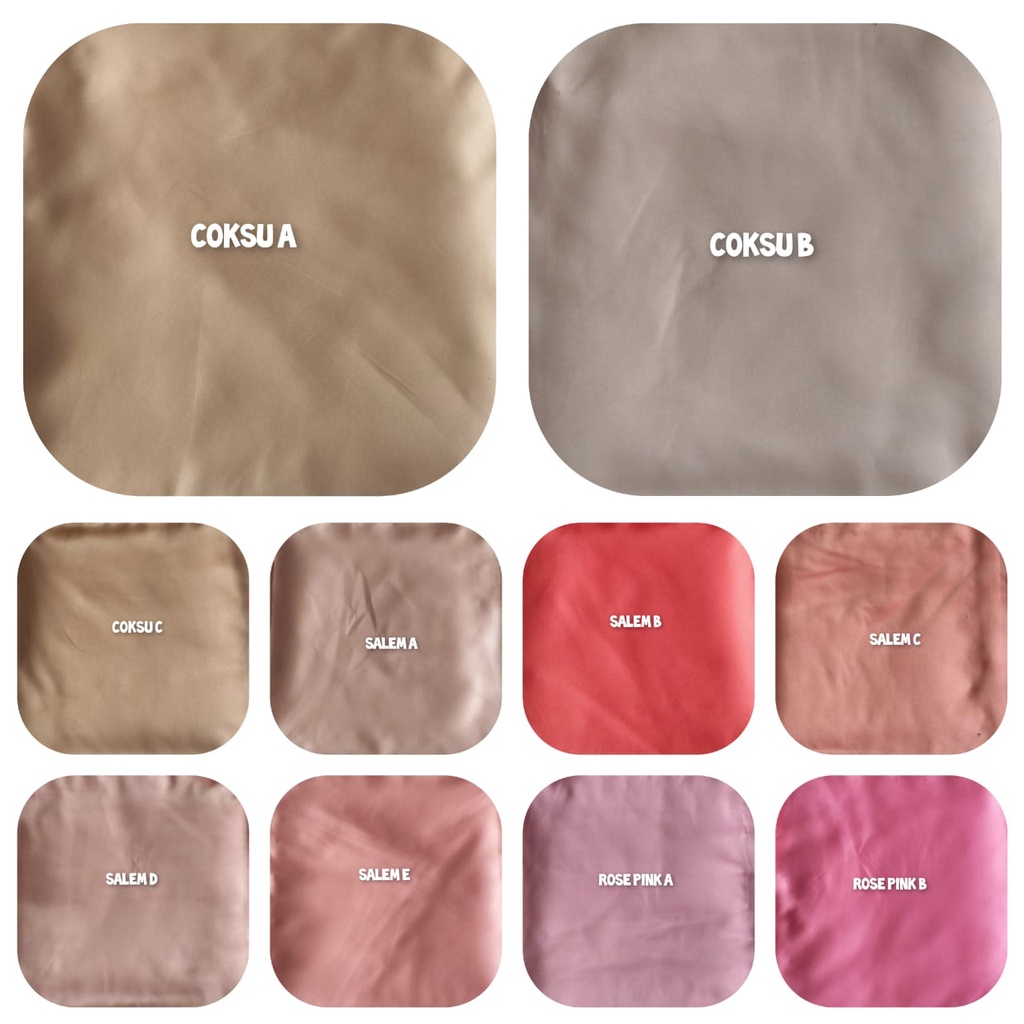 SEGIEMPAT SATEN MUTIARA EMELIO PEARLS RENDA HIJAB SEGI EMPAT AZARA JILBAB SATIN PILIH WARNA 110 X 110 cm HARGA GROSIR