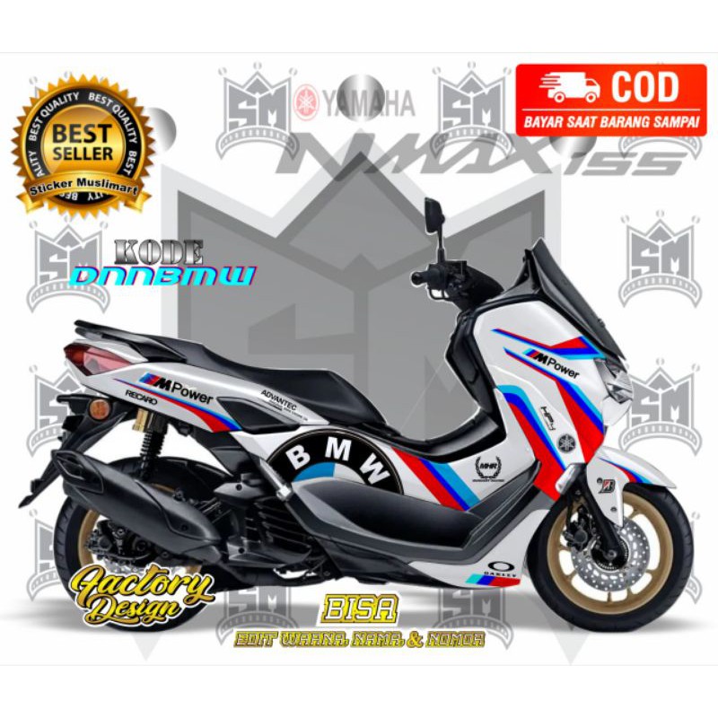 Decal NMAX New Motif BMW Full body variasi kode 1065