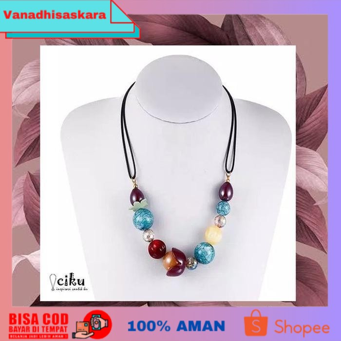(BISA COD) Kalung Hijab Kekinian Etnik Necklace Korea Premium Aksesoris Wanita