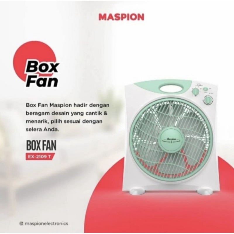 Jual Maspion Ex2109t Box Fan Kipas Angin Kotak 12 Inch Ex 2109 T Shopee Indonesia 5517