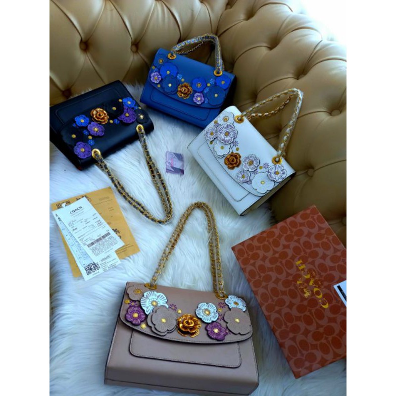 NEW COACH PARKER FLORA/ COACH BUNGA/ MIRROR 1:1/ WITH BOX AND NOSER/ REAL PIC / TAS BRANDED