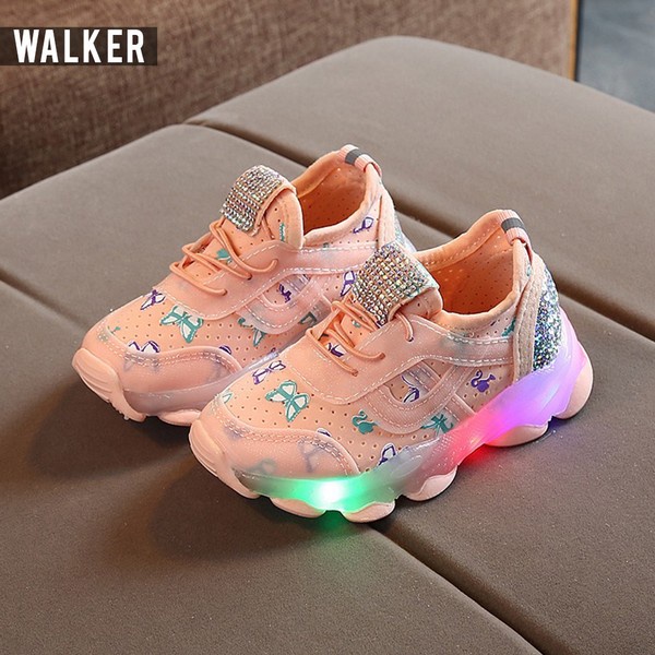 Sepatu Anak Perempuan LED - Sepatu Anak Sneaker Import M231