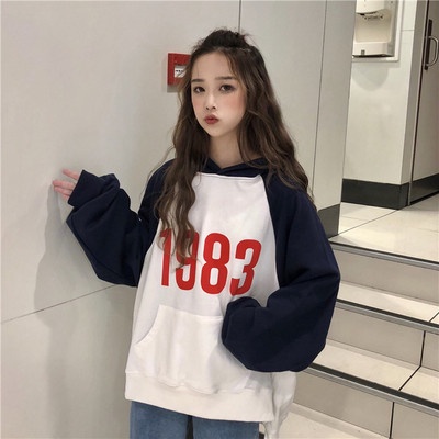 Sweater Longgar Gaya Korea Baju Lengan Panjang Sweater Wanita  Sweater Bertopi Sweater Beludru Jaket Wanita