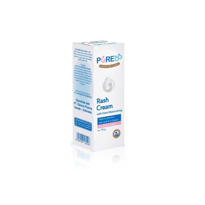 Pure baby Rash Cream 50 gr - Krim Popok Anti Ruam Bayi