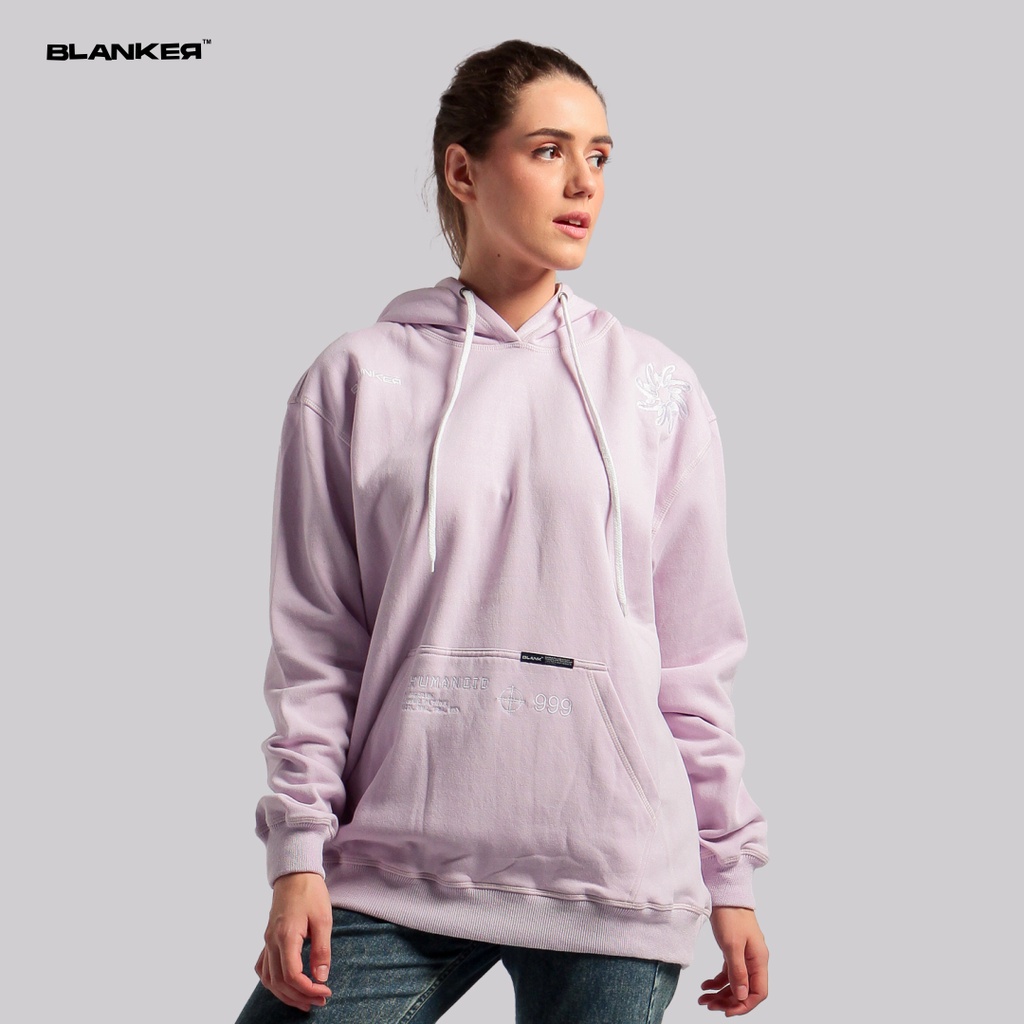 Blanker Hoodie Simple Pastel Soft Purple