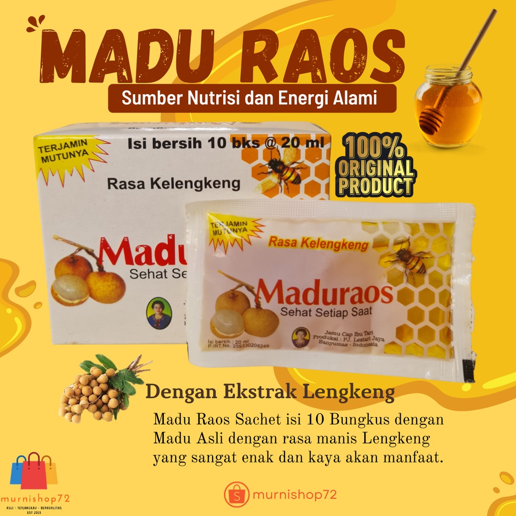 

MADU RAOS SACHET MADU ASLI MURNI ALAMI