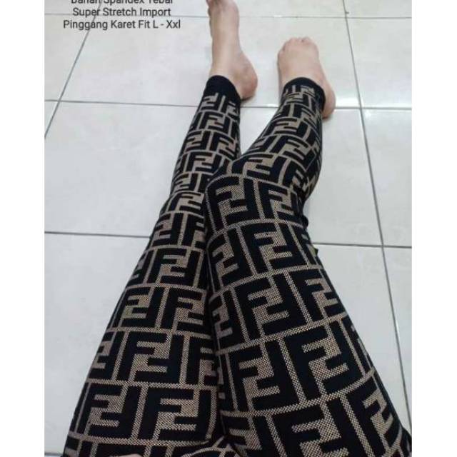 LEGGING IMPORT MURAH / LEGGING FF FULL COKLAT / LEGGING WANITA PANJANG