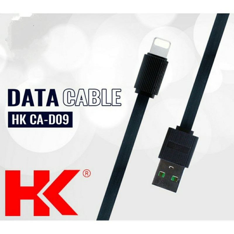Kabel Data Charger Fast Charging HK D09 Type C Quick Charge 2.4A Cable Data Charger Tipe C HK-D09