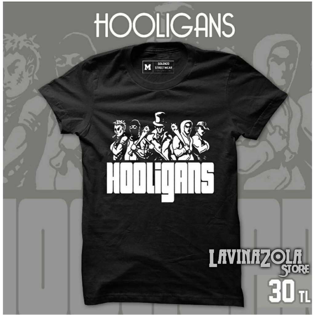 Tshirt baju kaos hooligan hitam the jak mania bobotoh viking persija jakarta