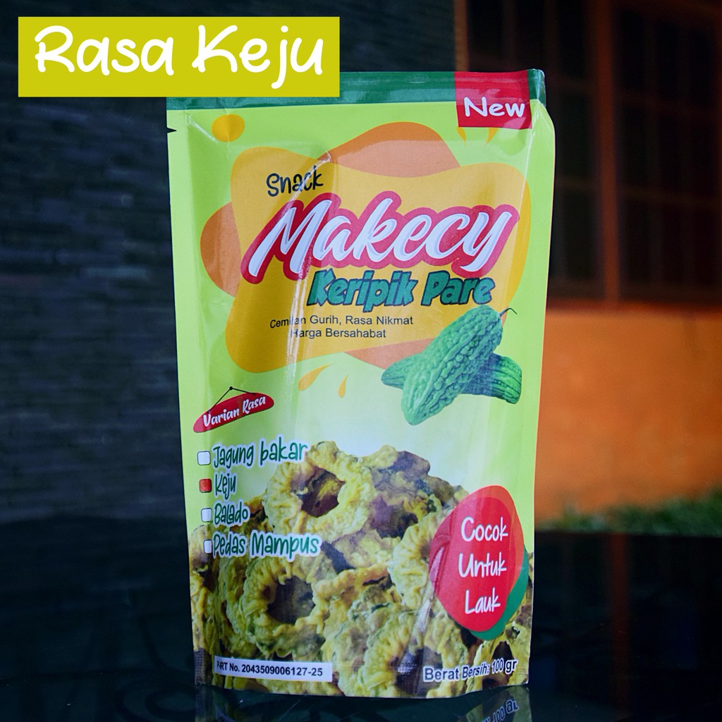 

Keripik Pare Makecy rasa Keju Kriuk Renyah ANTI PAHIT Tanpa Pengawet