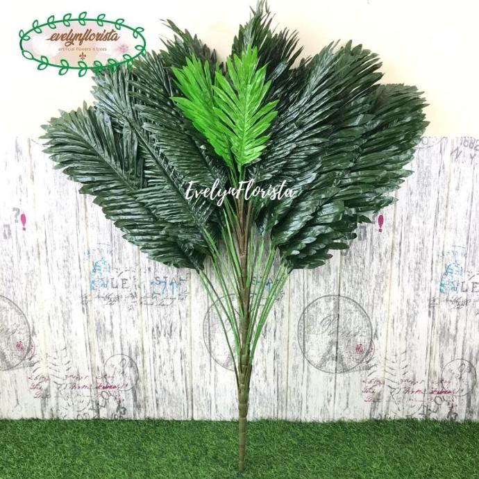 Daun Palem Hijau 1 Meter Artificial Tanaman Palma Plastik Besar Murah