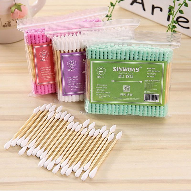 Cotton Bud Warna/Cotton Bud Gelombang/Cotton Bud Kapas Warna