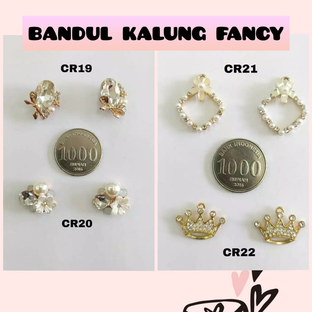 1 BUAH - LIONTIN CR19 - 22 | CHARM | LIONTIN BUNGA | LIONTIN MAHKOTA