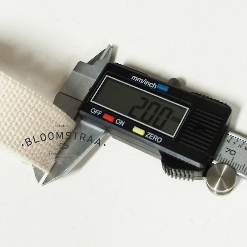 Webing katun 2,5 cm Roll cotton webbing 25 mm tali tas 2,5cm tali katun 25mm Rollan