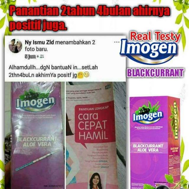 Imogen Program Hamil (Promil) Herbal BPOM 100% Ready silahkan langsung di order