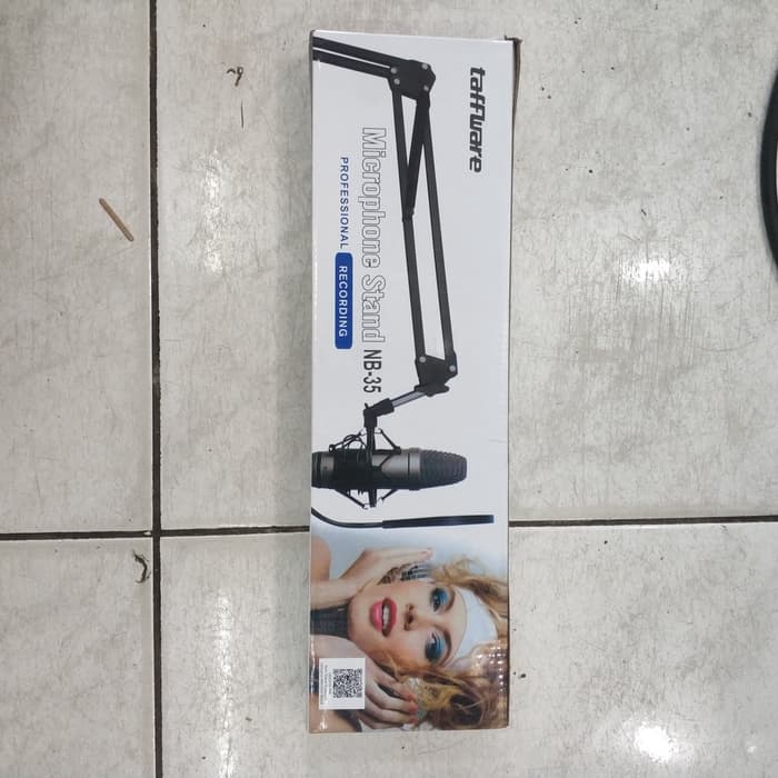 Stand mic komputer / stand mic recording / taffware Microphone stand