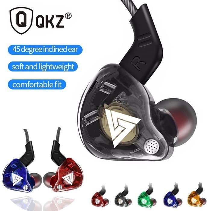 QKZ AK6 Headset SuperBass Headseat With Mic Earphone kabel Headseat Kabel Cabel In-Ear HIFI Sport Earphone Super Bass In-Ear with Microphone Mic