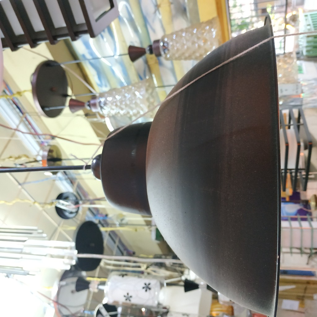 KAP Bulat Unik Gantung Hitam 14 inchi / Lampu Gantung Cafe Minibar / Lampu Gantung Industrial