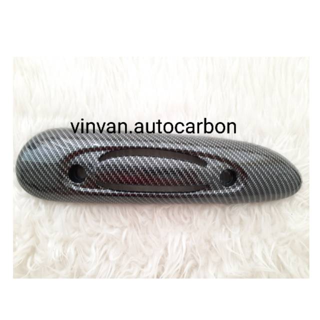 Tameng pelundung knalpot scoopy fi carbon wtp