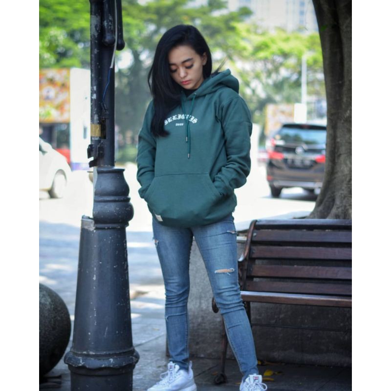 Sweater Hoodie Distro Illionis Dvsn Bahan Flece Tebal Sedia Size XXL