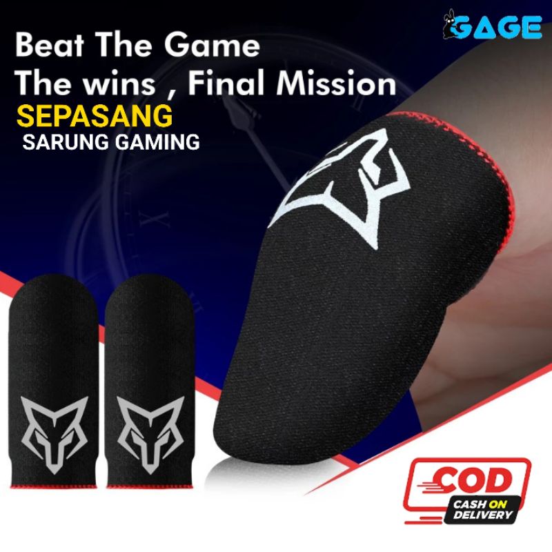 SARAFOX Sarung Jempol game Anti Keringat Finger Sleeve Layar Hp Kualitas Premium