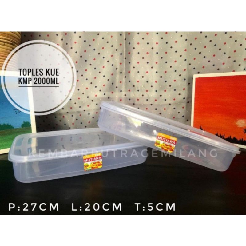 kotak donat kmp / mutiara pack 2000 mil / box serbaguna KMP MUTIARA