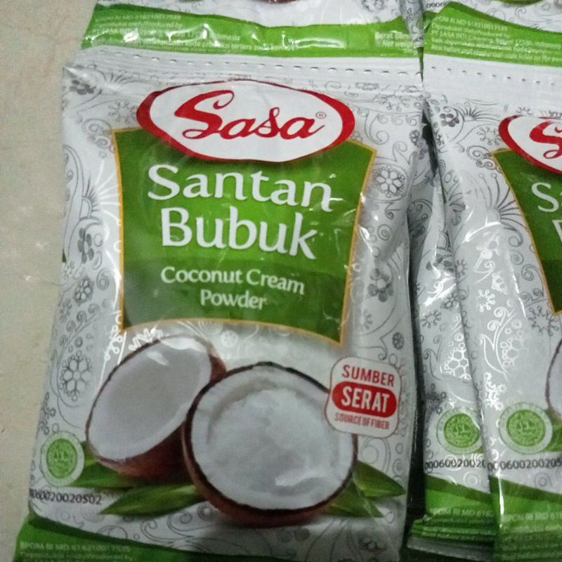 Santan Sasa bubuk 20gr kemasan Renceng isi 12