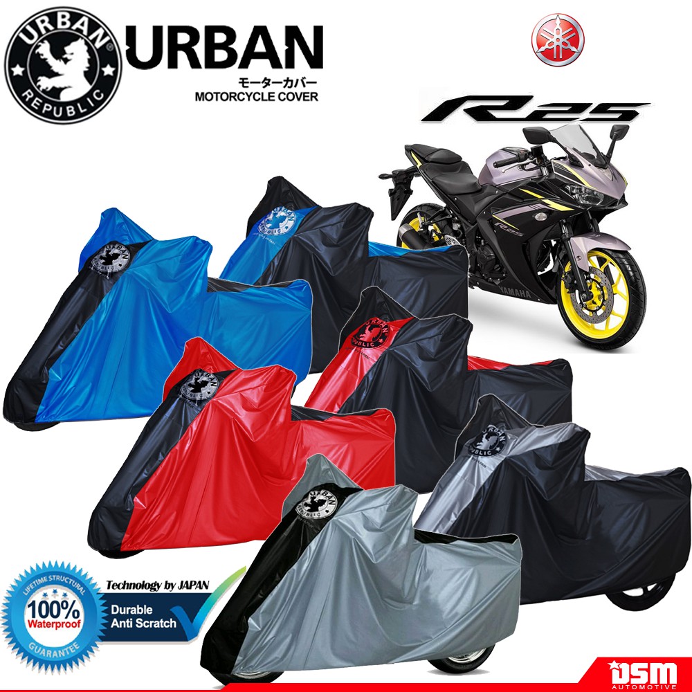 Urban / Cover Motor Yamaha R25 100% Waterproof / Aksesoris Motor R 25 / DSM