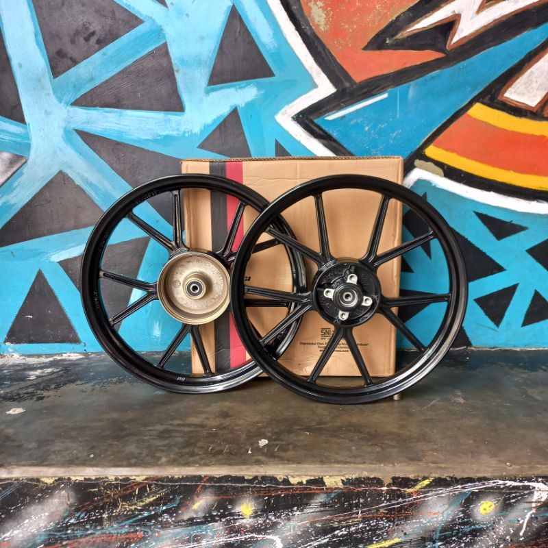 Velg vrossi Gp wheel Noz Black buat MX lama,Rx king,Jupi Z,Z1,F1zr