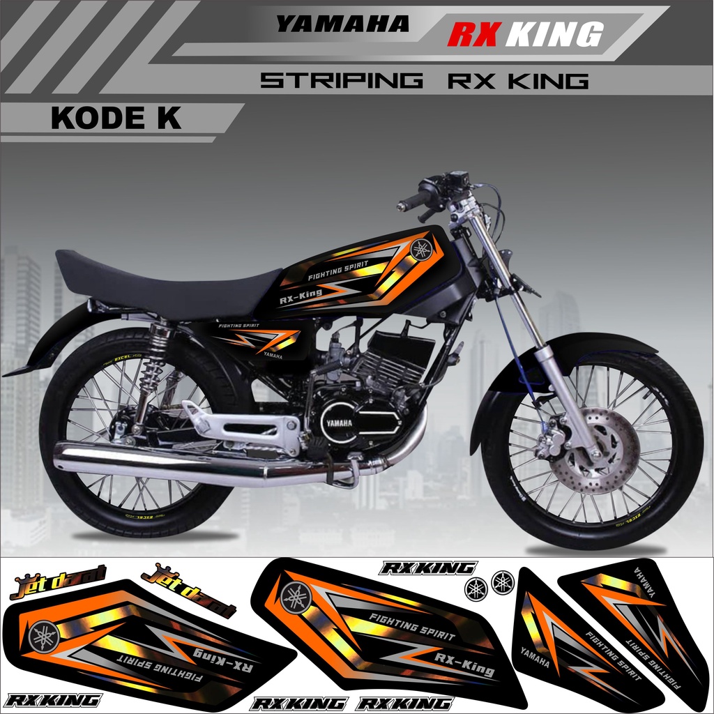 Sticker Striping Rx King Variasi Stiker Rx King Variasi Kode J