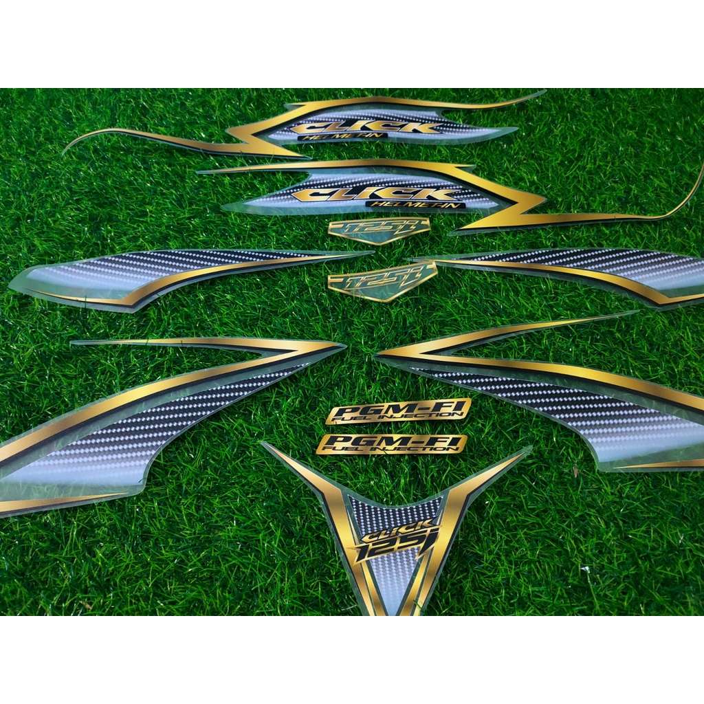 STRIPING TRANSPARAN VARIO 125 OLD KARBON GOLD