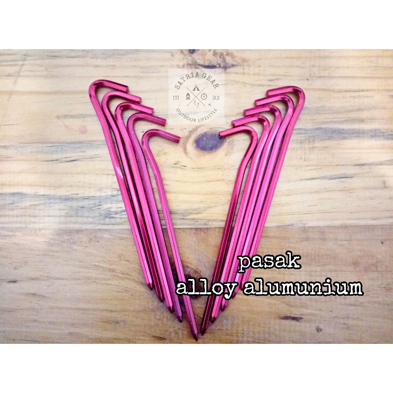 Pasak tenda flysheet alloy alumunium pasak tenda panjang kuat