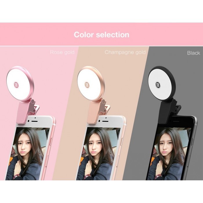 REMAX SELFIE SPOTLIGHT (Lampu Selfie) With 9 Effects lighting Adjust 100% ori