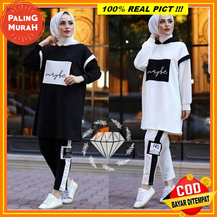 Cod Setelan Jumbo Ld 100 130 Fit Xxxxl Set Olga Setcel Muslim Baju Senam Rocella Kaos Jovanca Ro I S