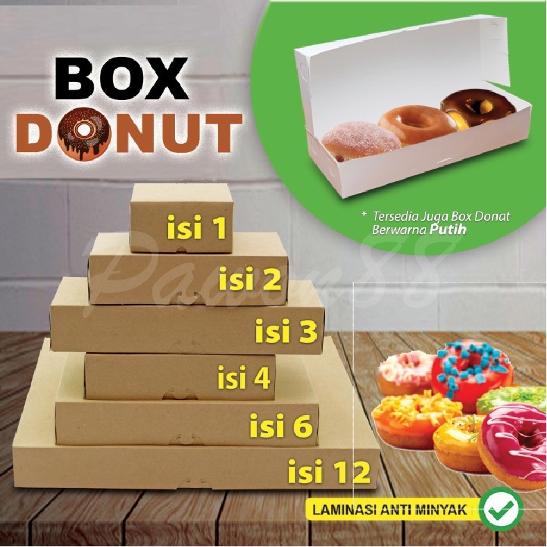 

Kotak Donat - Box Donat - Dus Donat PUTIH - isi 3 - (30 Pcs)