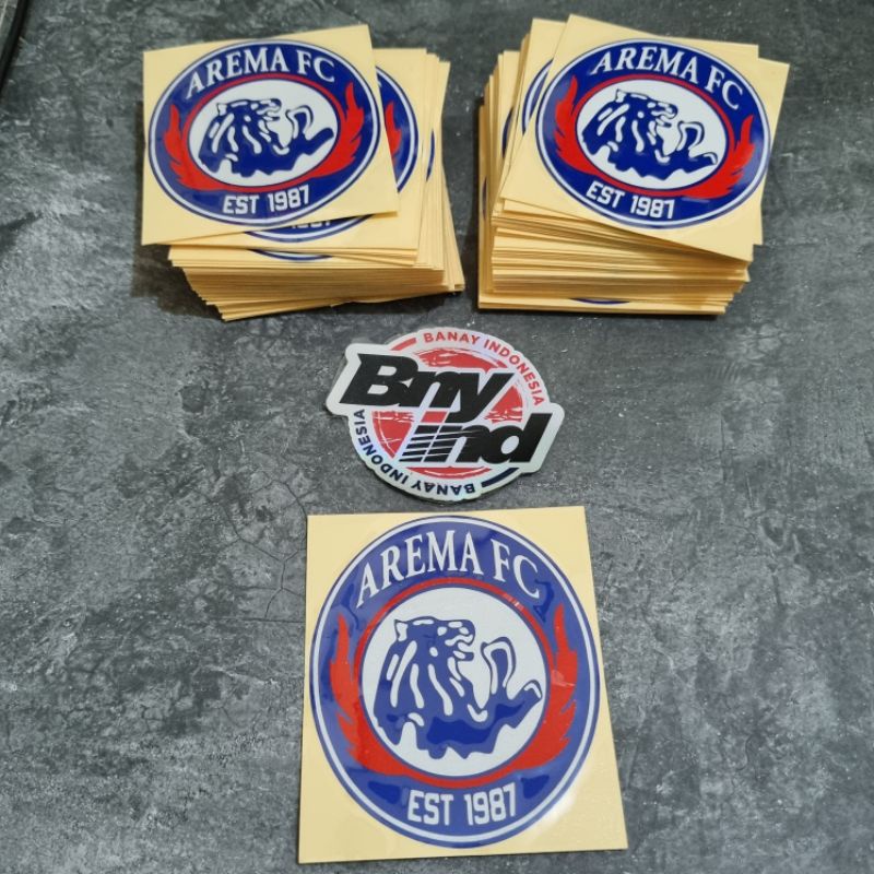 STICKER STIKER AREMA FC CUTTING