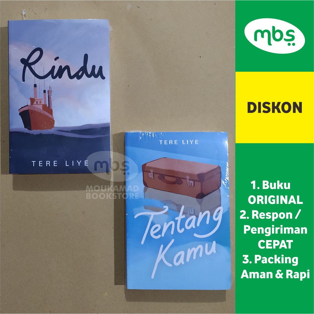 

PAKET BUKU TERE LIYE - RINDU - TENTANG KAMU - 2 BUKU ORIGINAL