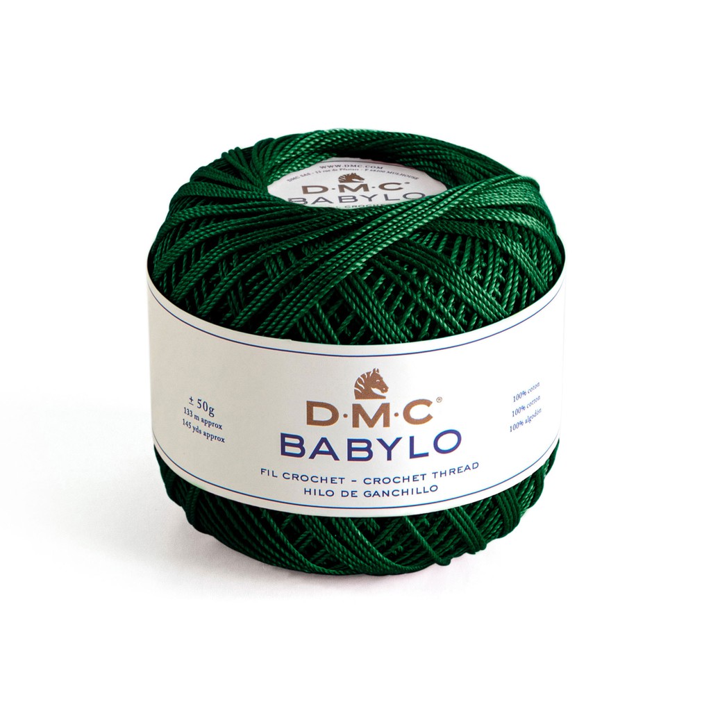 Benang Crochet DMC Babylo 50 Gram - 890 - Ultra Dark Pistachio Green Hijau