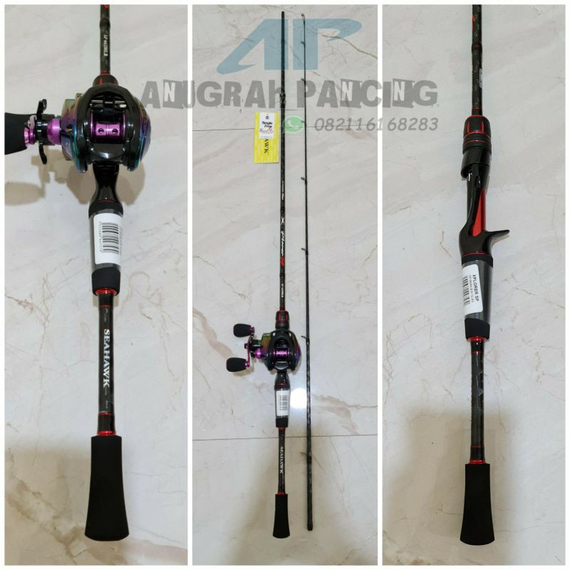 PAKET ALAT PANCING BAITCASTING SUPER MASTER...FUJI