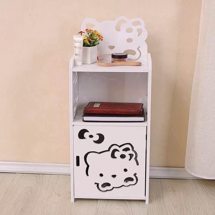 MEJA RIAS KAMAR MEJA TAMU MEJA NGOPI MULTIFUNGSI MOTIF HELLO KITTY