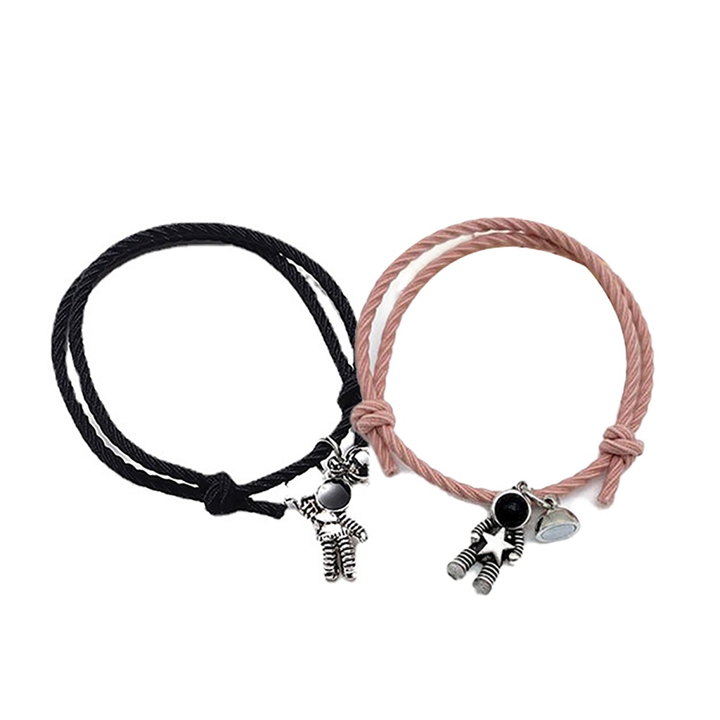 Hu Hu Hu Hu Hu Alat Bantu Pasang Kacamata♡ Gelang Elastis Bentuk Astronot Bahan Alloy Untuk Pasangan