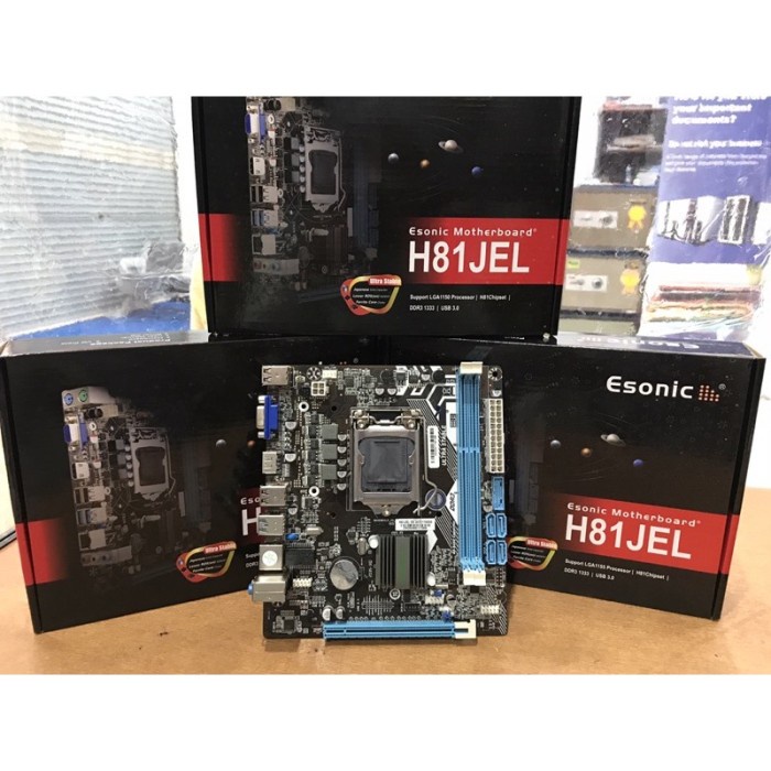 MOTHERBOARD H81 VARRO AMTRON ESONIC POWERMAX INTEL LGA1150 DDR3/USB 3.0 GARANSI 1TH