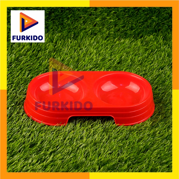 Richu Double Pet Bowl / Mangkok Anjing Kucing Large (P524)