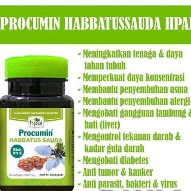 Procumin Habbatussauda Rich Vit E Hni Hpai Indonesia